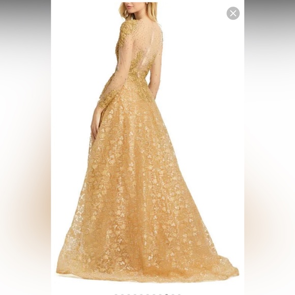 Mac duggal gold gown - Picture 3 of 3